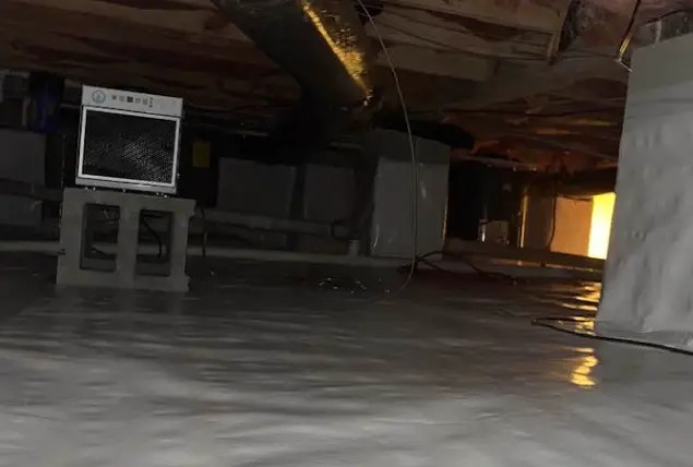 Clean crawl space solution with encapsulation complete in South Carolina
